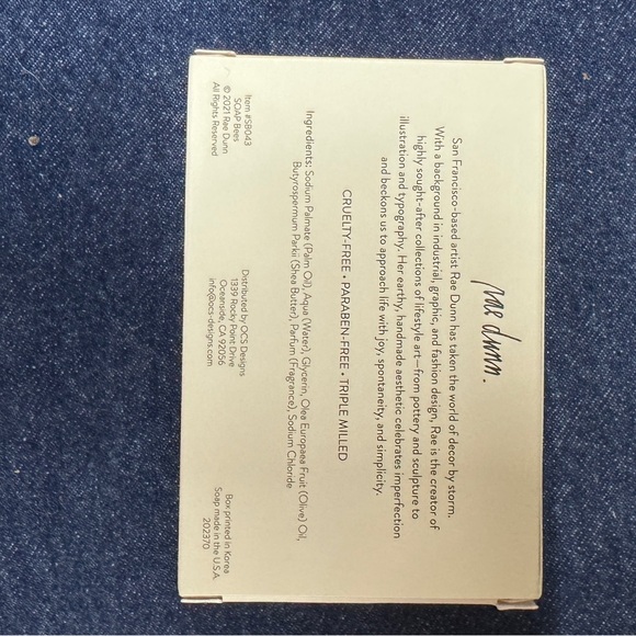 COPY - Rae Dunn “Soap” bar of soap Flower Shop - Picture 2 of 2